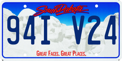 SD license plate 94IV24
