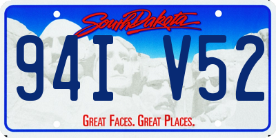 SD license plate 94IV52