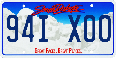 SD license plate 94IX00