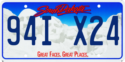 SD license plate 94IX24