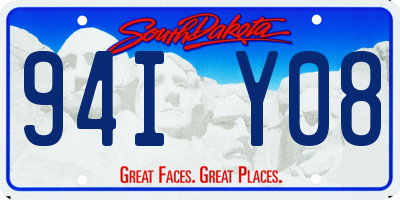SD license plate 94IY08
