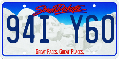 SD license plate 94IY60