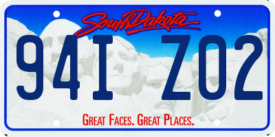 SD license plate 94IZ02