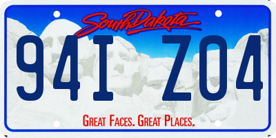 SD license plate 94IZ04