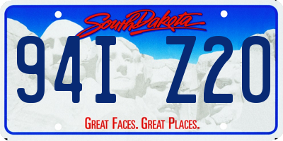 SD license plate 94IZ20