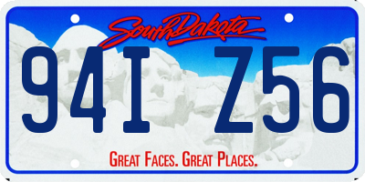 SD license plate 94IZ56