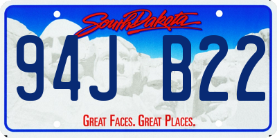 SD license plate 94JB22