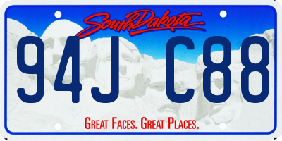 SD license plate 94JC88