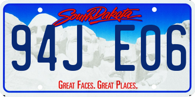 SD license plate 94JE06