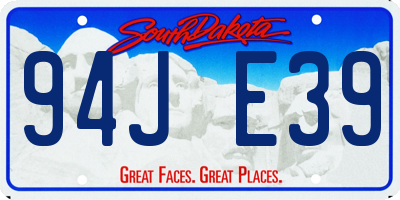 SD license plate 94JE39