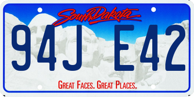 SD license plate 94JE42