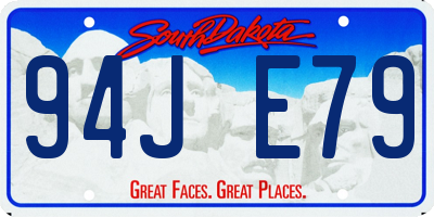 SD license plate 94JE79