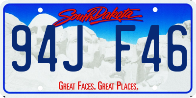 SD license plate 94JF46