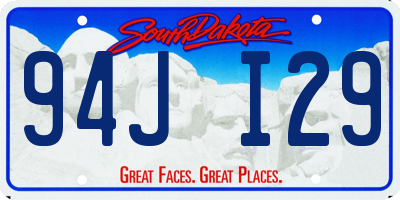 SD license plate 94JI29