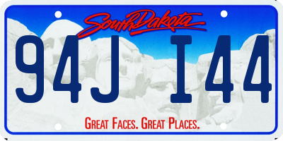 SD license plate 94JI44