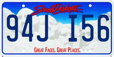 SD license plate 94JI56