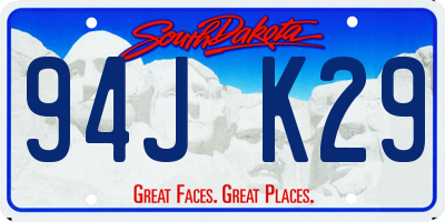 SD license plate 94JK29