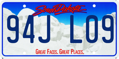 SD license plate 94JL09