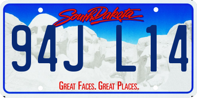 SD license plate 94JL14