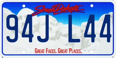 SD license plate 94JL44