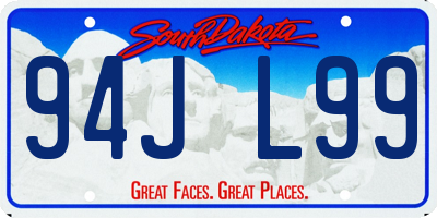 SD license plate 94JL99