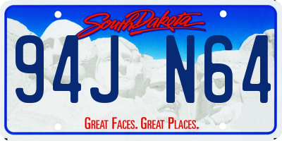 SD license plate 94JN64