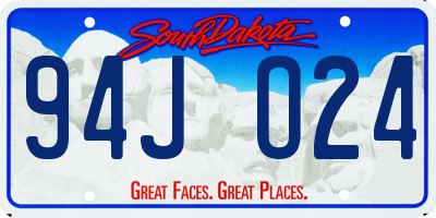 SD license plate 94JO24