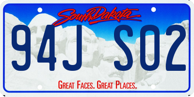 SD license plate 94JS02
