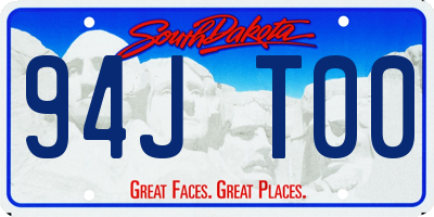 SD license plate 94JT00