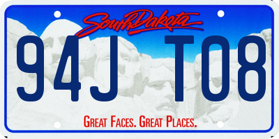 SD license plate 94JT08