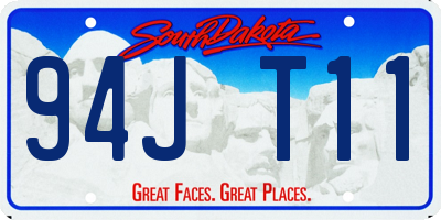 SD license plate 94JT11