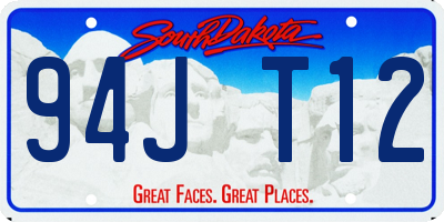 SD license plate 94JT12
