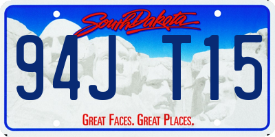 SD license plate 94JT15