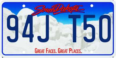SD license plate 94JT50