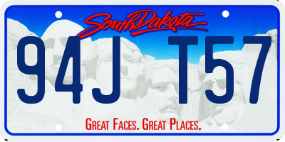 SD license plate 94JT57