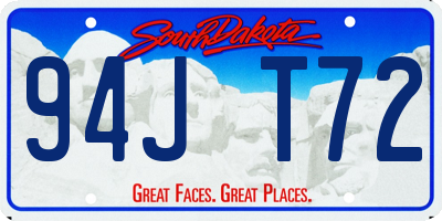 SD license plate 94JT72