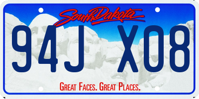 SD license plate 94JX08