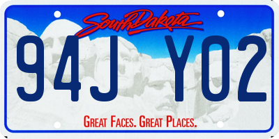 SD license plate 94JY02
