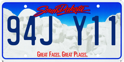 SD license plate 94JY11