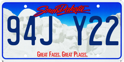 SD license plate 94JY22