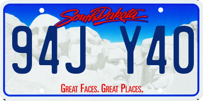 SD license plate 94JY40