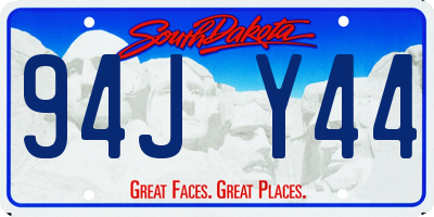SD license plate 94JY44