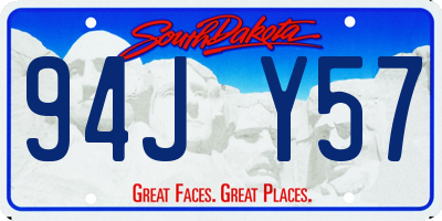 SD license plate 94JY57