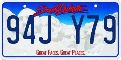 SD license plate 94JY79