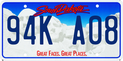 SD license plate 94KA08