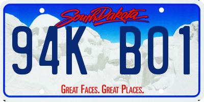 SD license plate 94KB01