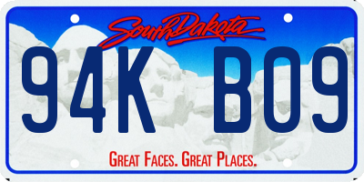 SD license plate 94KB09