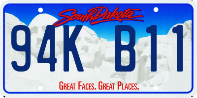 SD license plate 94KB11