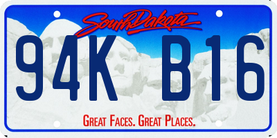 SD license plate 94KB16
