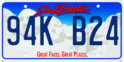 SD license plate 94KB24